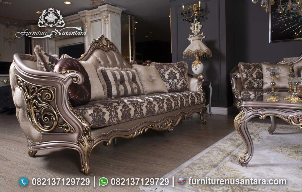 Model Terbaik Sofa Tamu Klasik Eropa ST-26, Furniture Nusantara