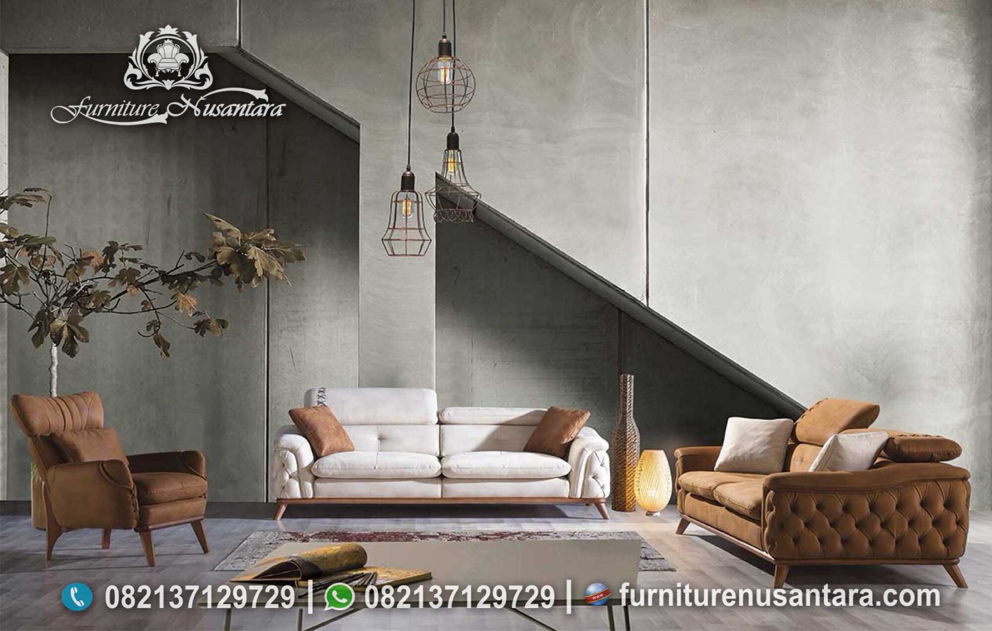 Sofa Minimalis Mewah Terbaru ST-18, Furniture Nusantara
