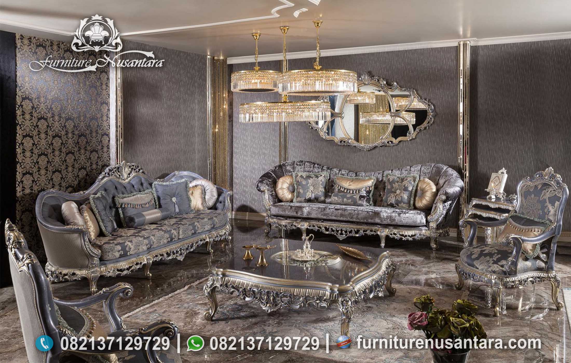 Inspirasi Model Sofa Tamu Classic Termewah ST-23, Furniture Nusantara