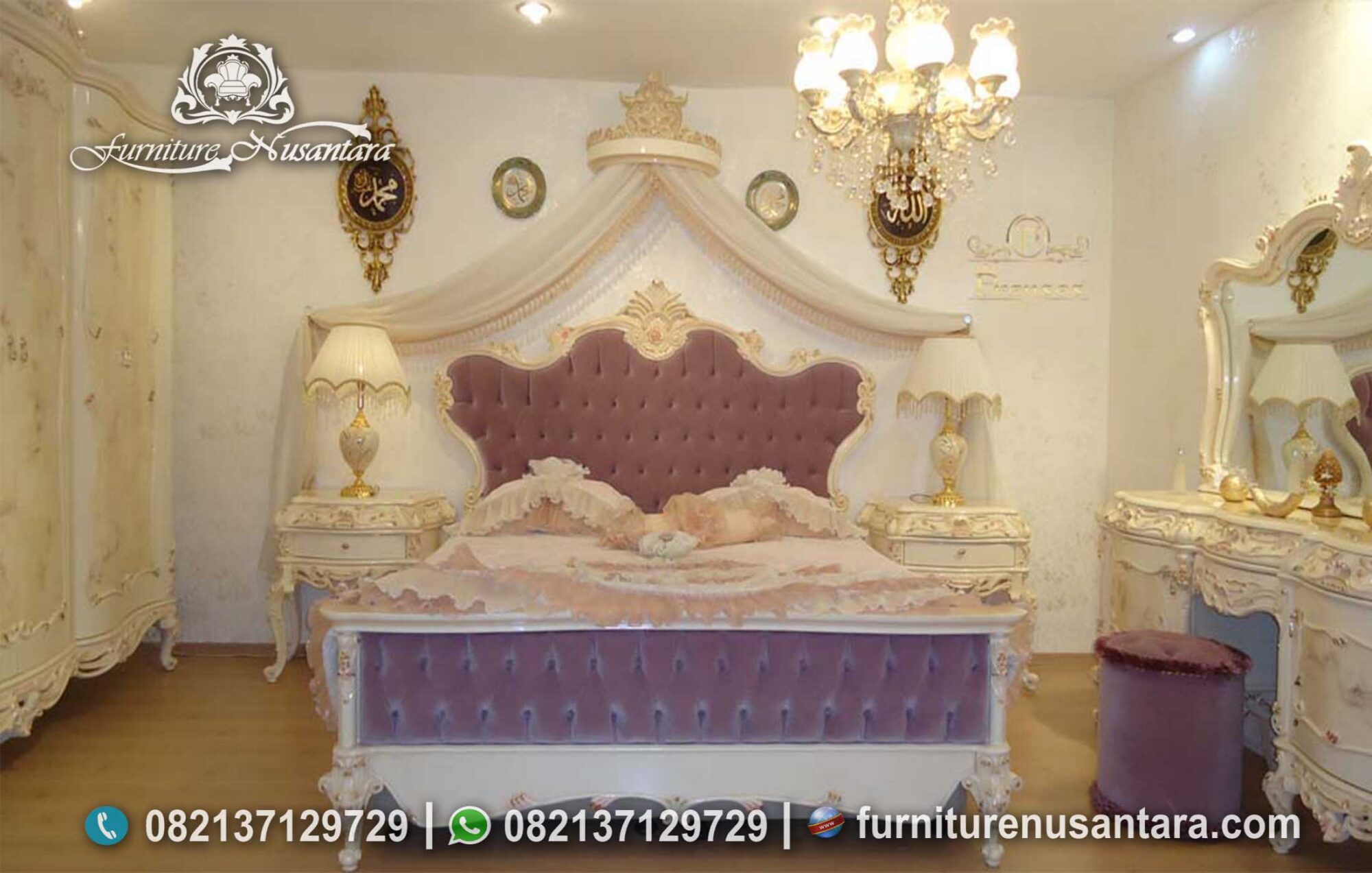 Set Kamar Tidur Klasik Putri Raja KS-170, Furniture Nusantara
