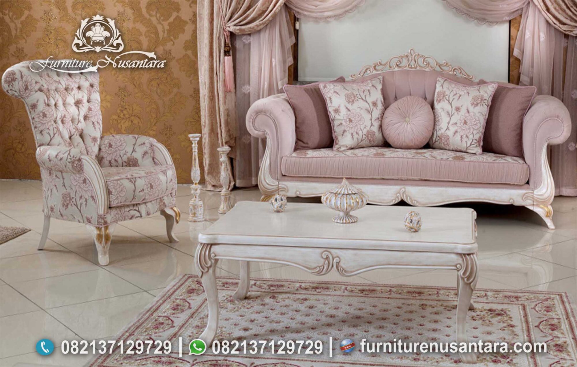 Jual Berbagai Sofa Mewah Model Terbaru ST-41, Furniture Nusantara