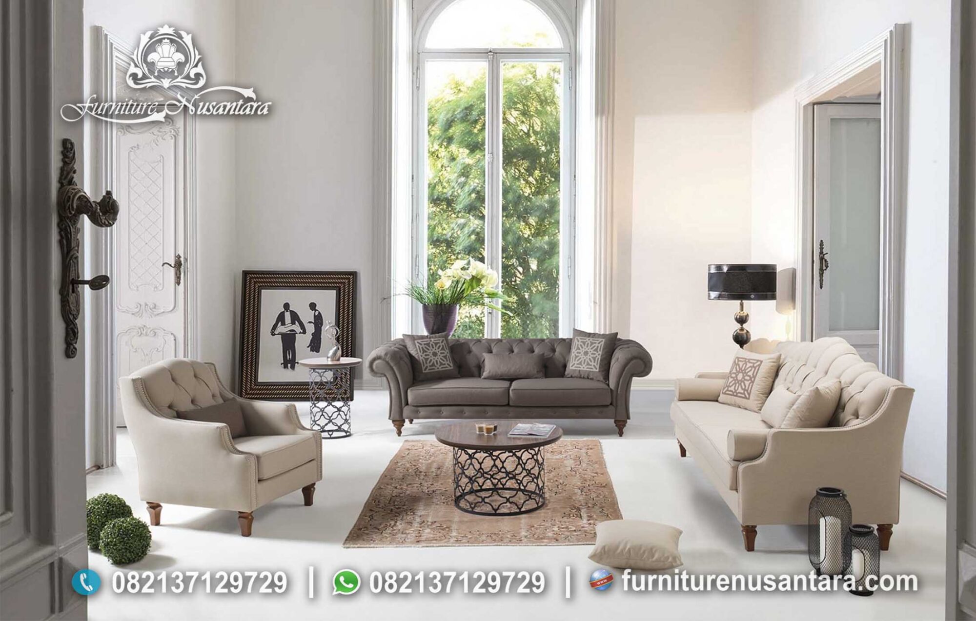 Kursi Sofa Tamu Minimalis Untuk Apartemen ST-50, Furniture Nusantara