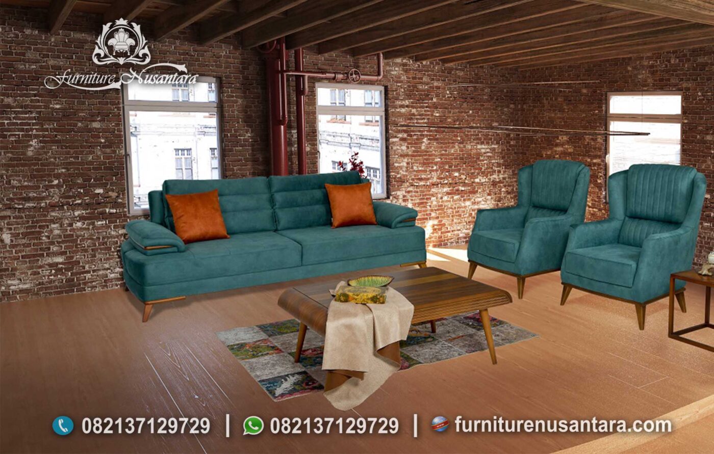 Jual Sofa Tamu Hijau Tosca ST-69, Furniture Nusantara