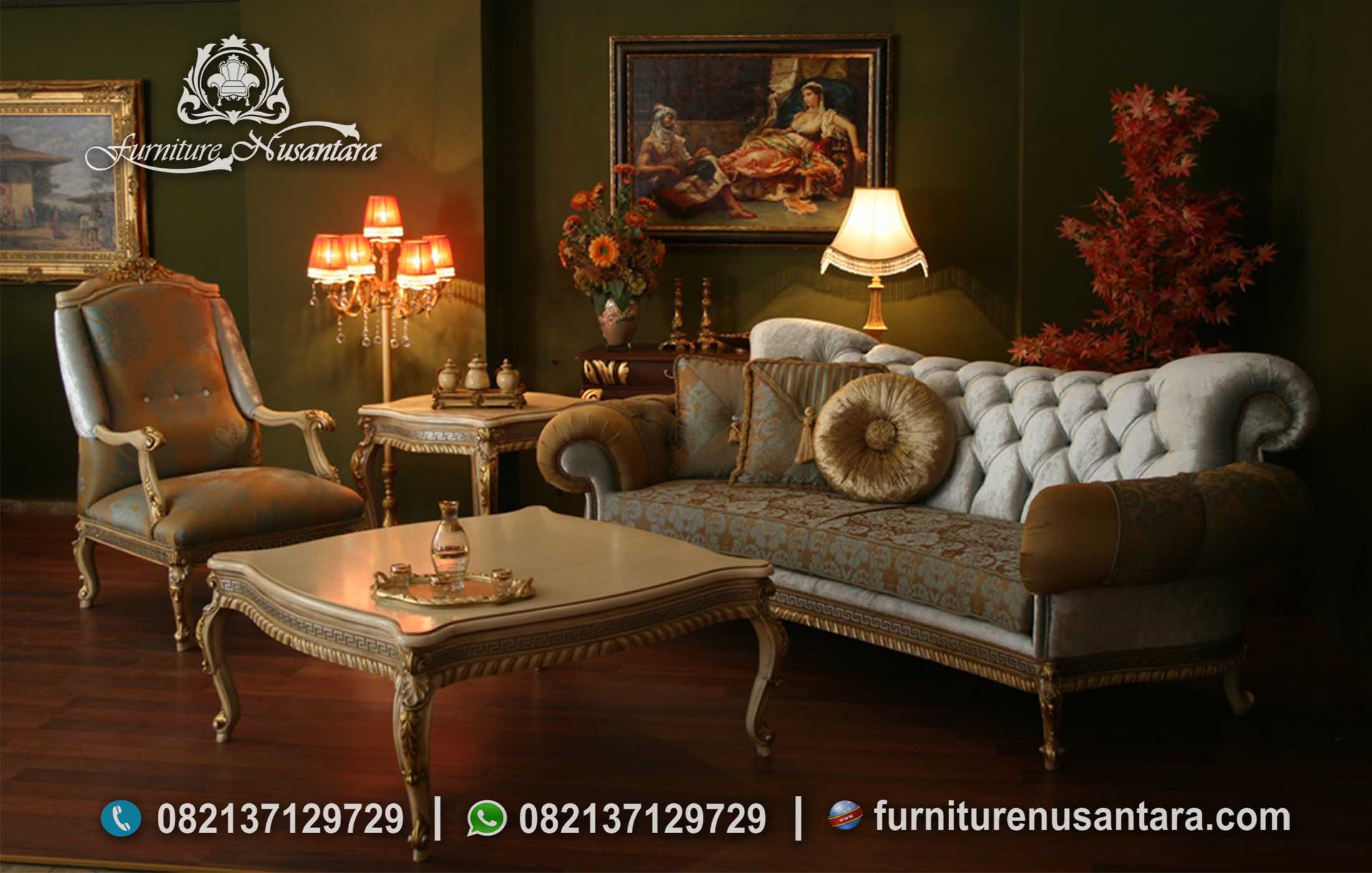 Sofa Elegan Ruang Keluarga Terbaik ST-77, Furniture Nusantara