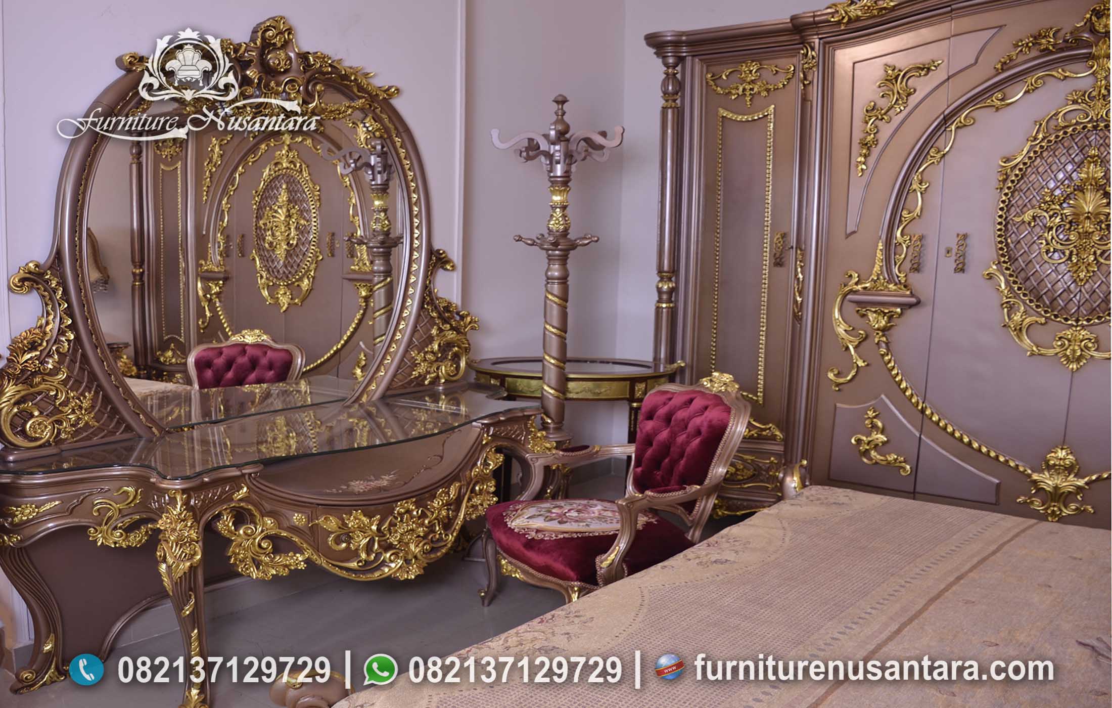 Kamar Tidur Klasik Mewah Pengantin KS-235, Furniture Nusantara