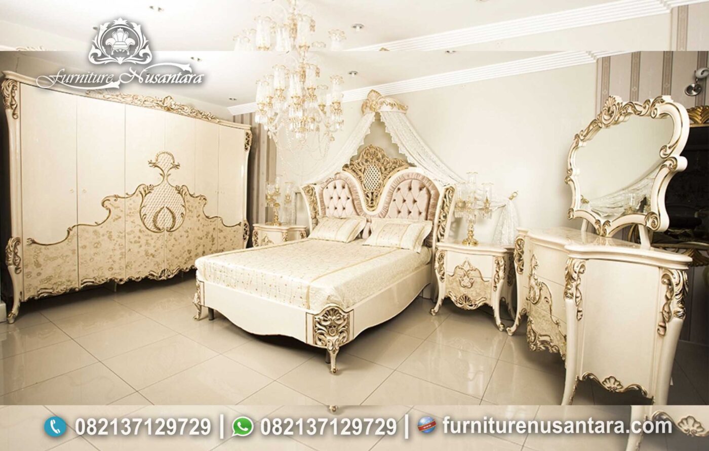 Set Kamar Pengantin Romantis Mewah KS-248, Furniture Nusantara