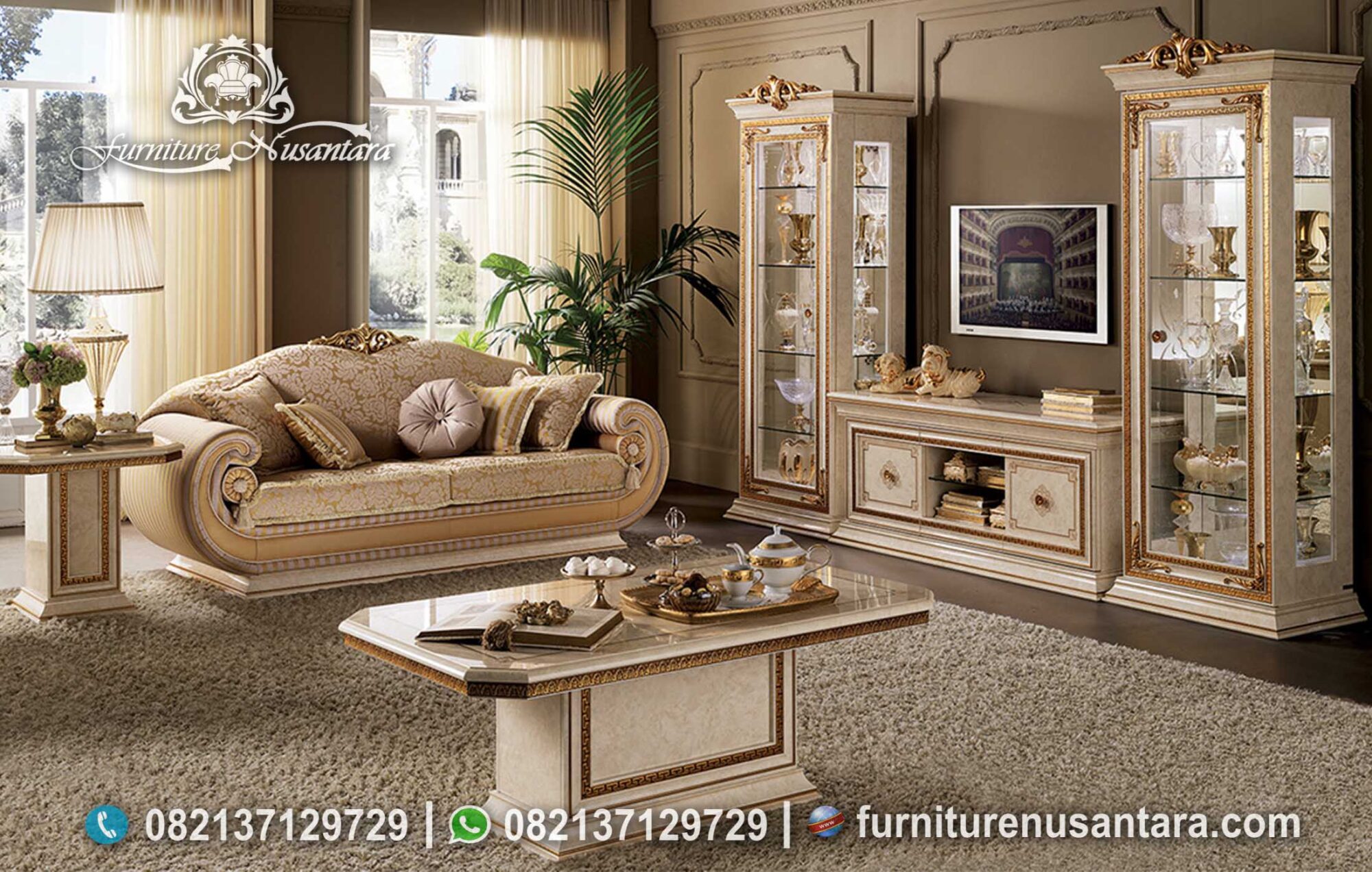 Sofa Tamu Luxury Mewah Terbaru ST-89, Furniture Nusantara