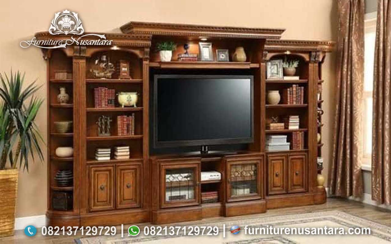 Lemari TV Minimalis Kayu Jati BTV-28, Furniture Nusantara