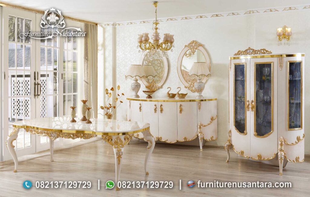 New Set Dining Table Luxury Klasik Jepara MM-157