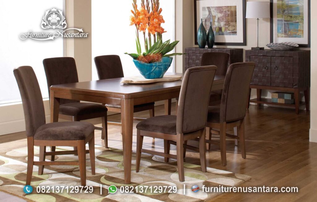 Model Meja Makan Natural Minimalis Kayu MM-162
