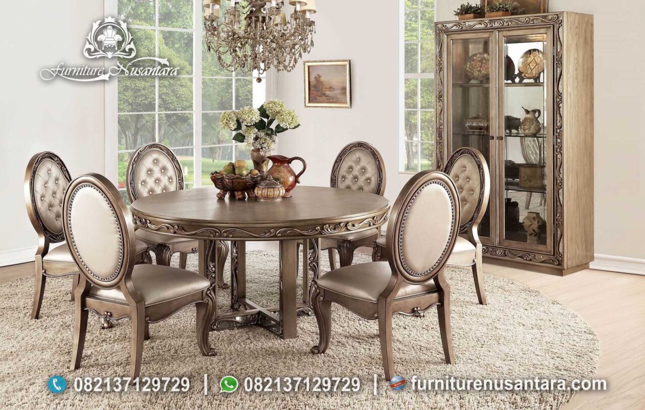 Round Table Mewah Klasik Ukiran MM-200